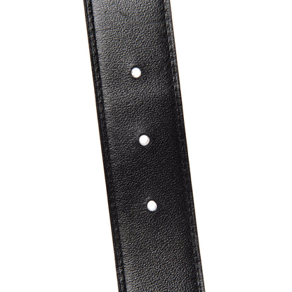 Hermes Swift Togo 32mm Guilloche H Belt 85 Black Gold 6 of 7