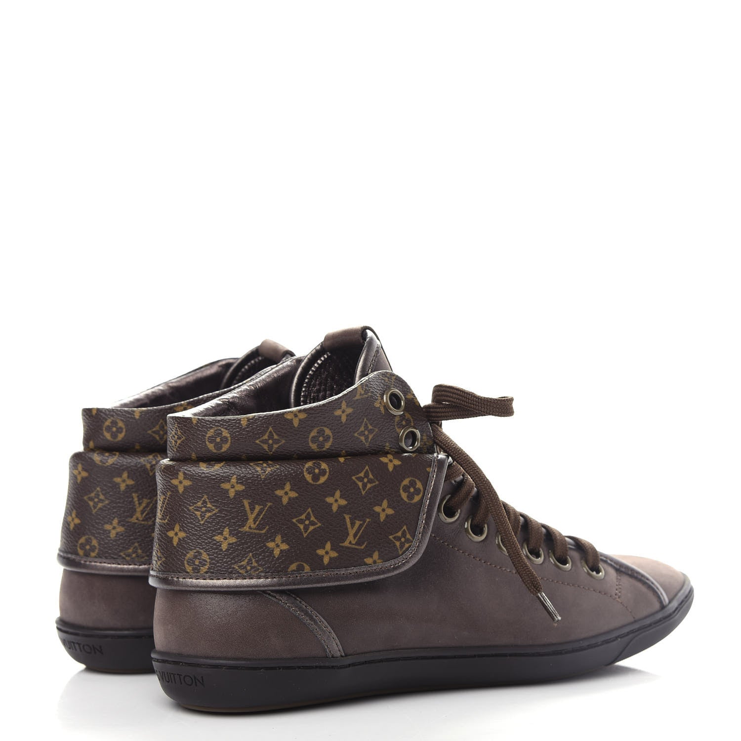 Louis Vuitton Calfskin Monogram Brea Sneaker 37 Brown 4 of 10