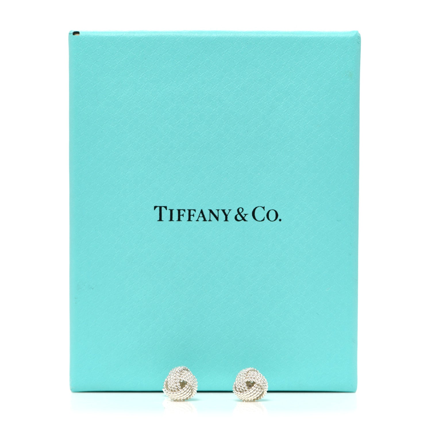 Tiffany Sterling Silver Twist Knot Earrings 5 of 5