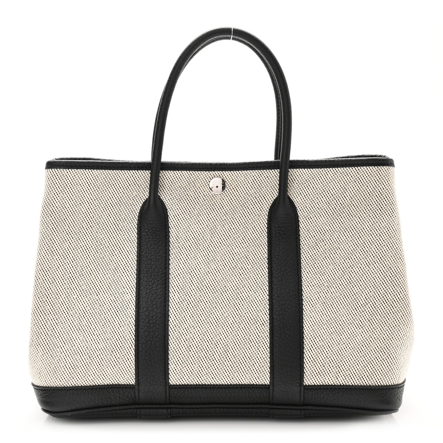 Twill H Negonda Garden Party 30 TPM Tote Ecru Black