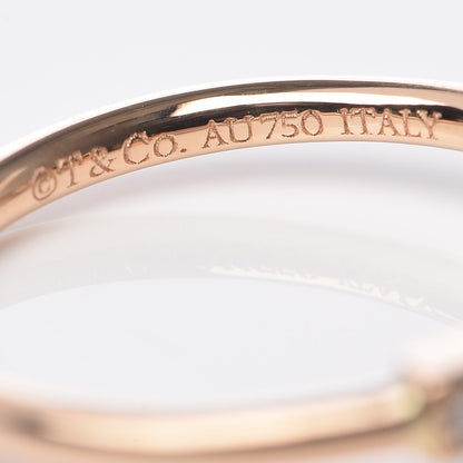 Tiffany 18K Rose Gold Diamond T Wire Ring 49 5 5 of 6