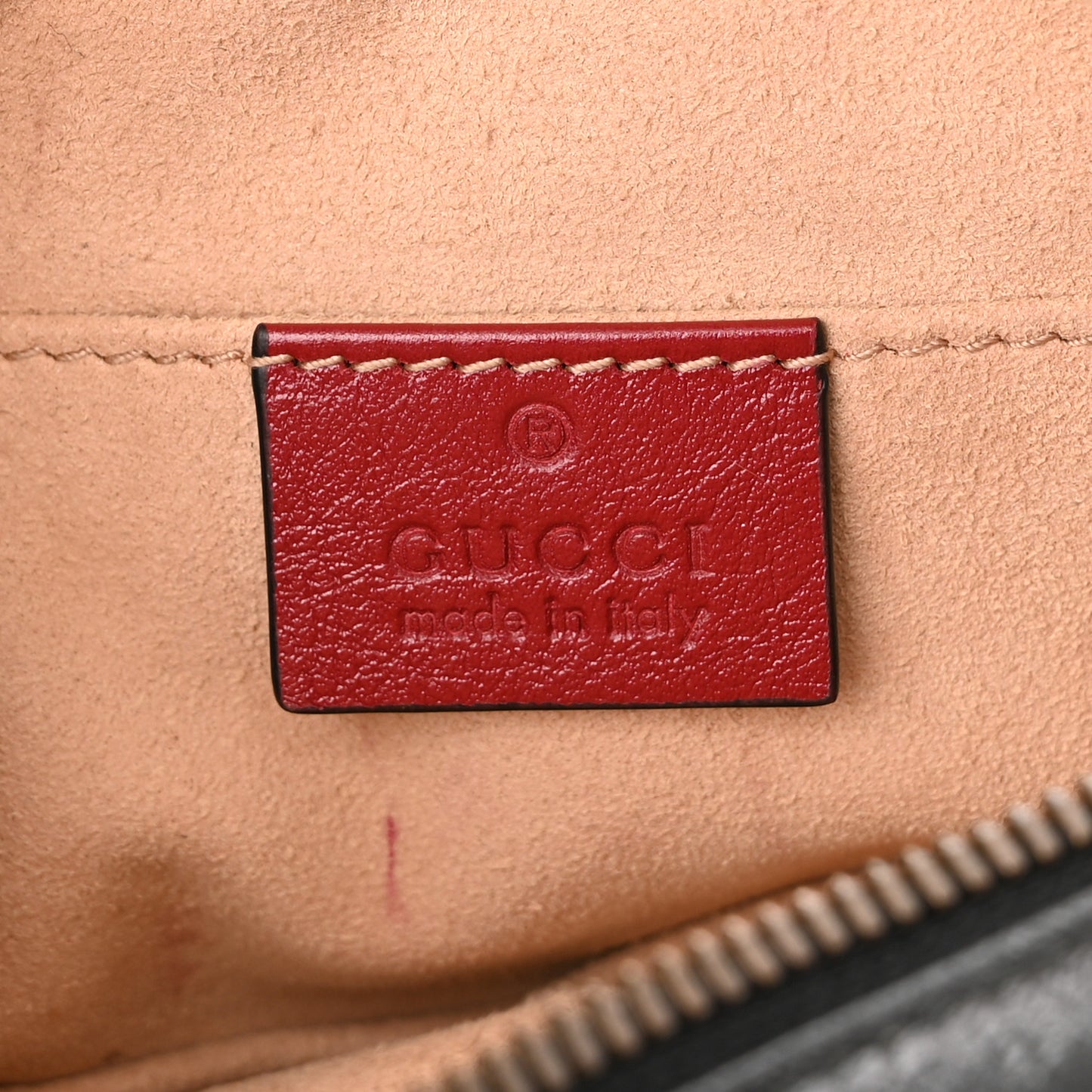 Azalea Calfskin Matelasse Diagonal Torchon GG Marmont Belt Bag 85 34 Black Romantic Cerise