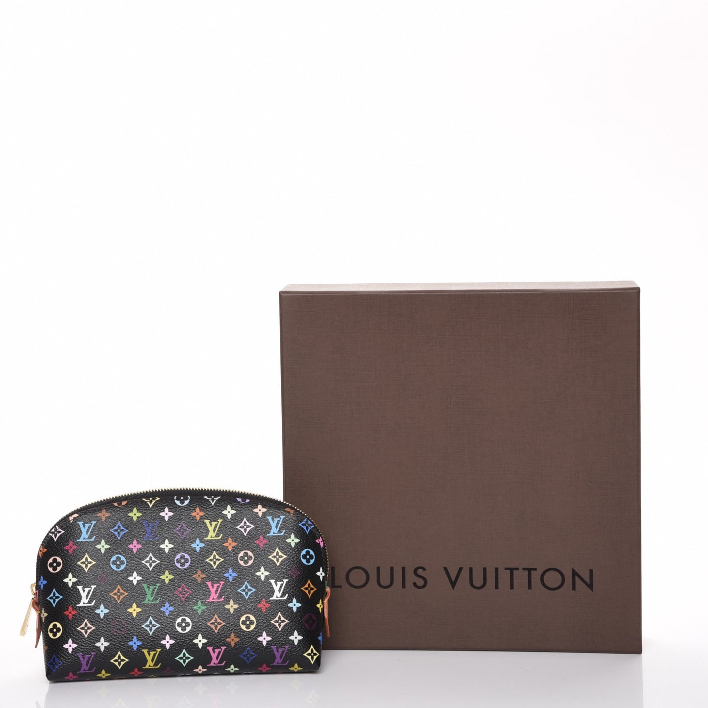 Monogram Multicolor Cosmetic Pouch Black Grenade