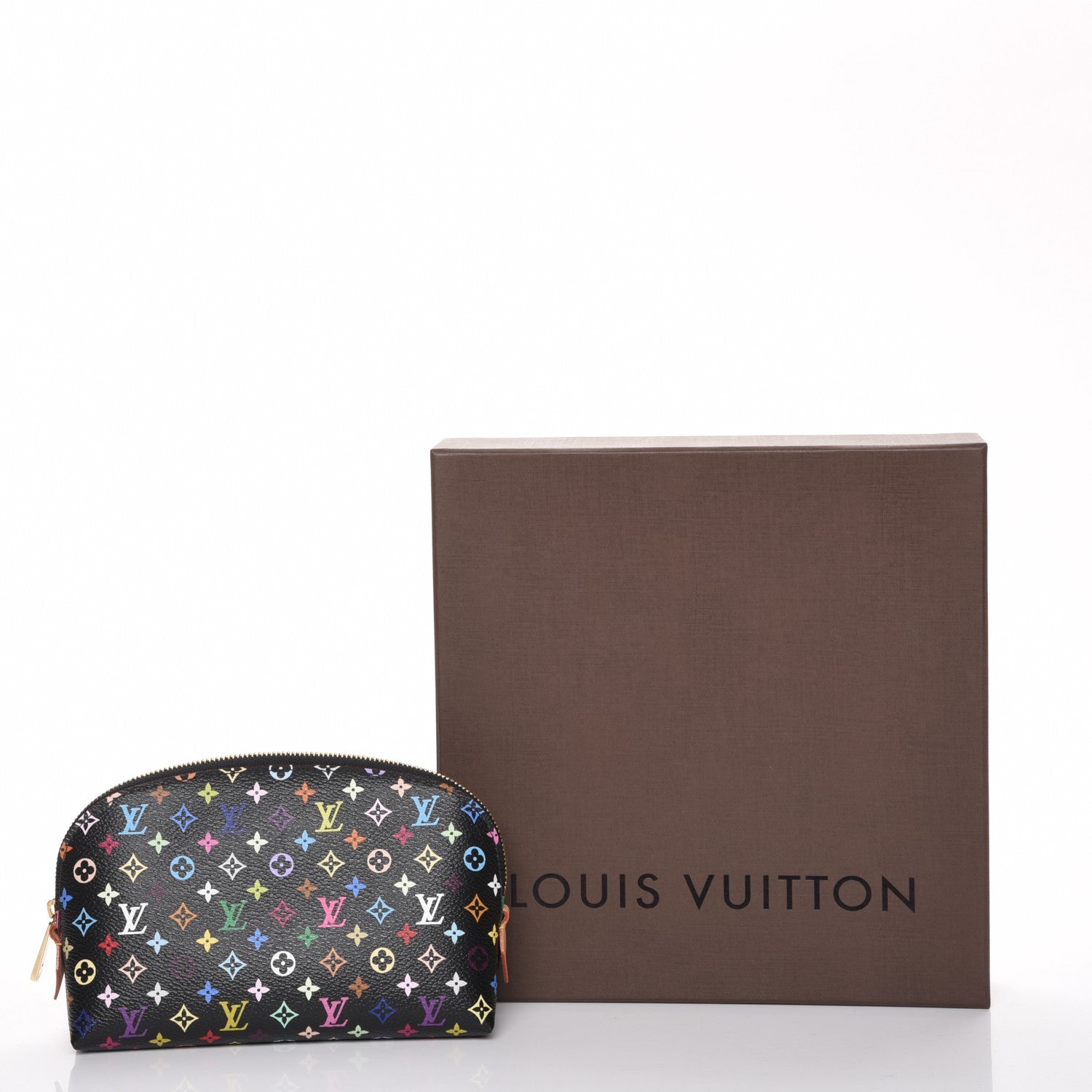 Louis Vuitton Monogram Multicolor Cosmetic Pouch Black Grenade 8 of 8