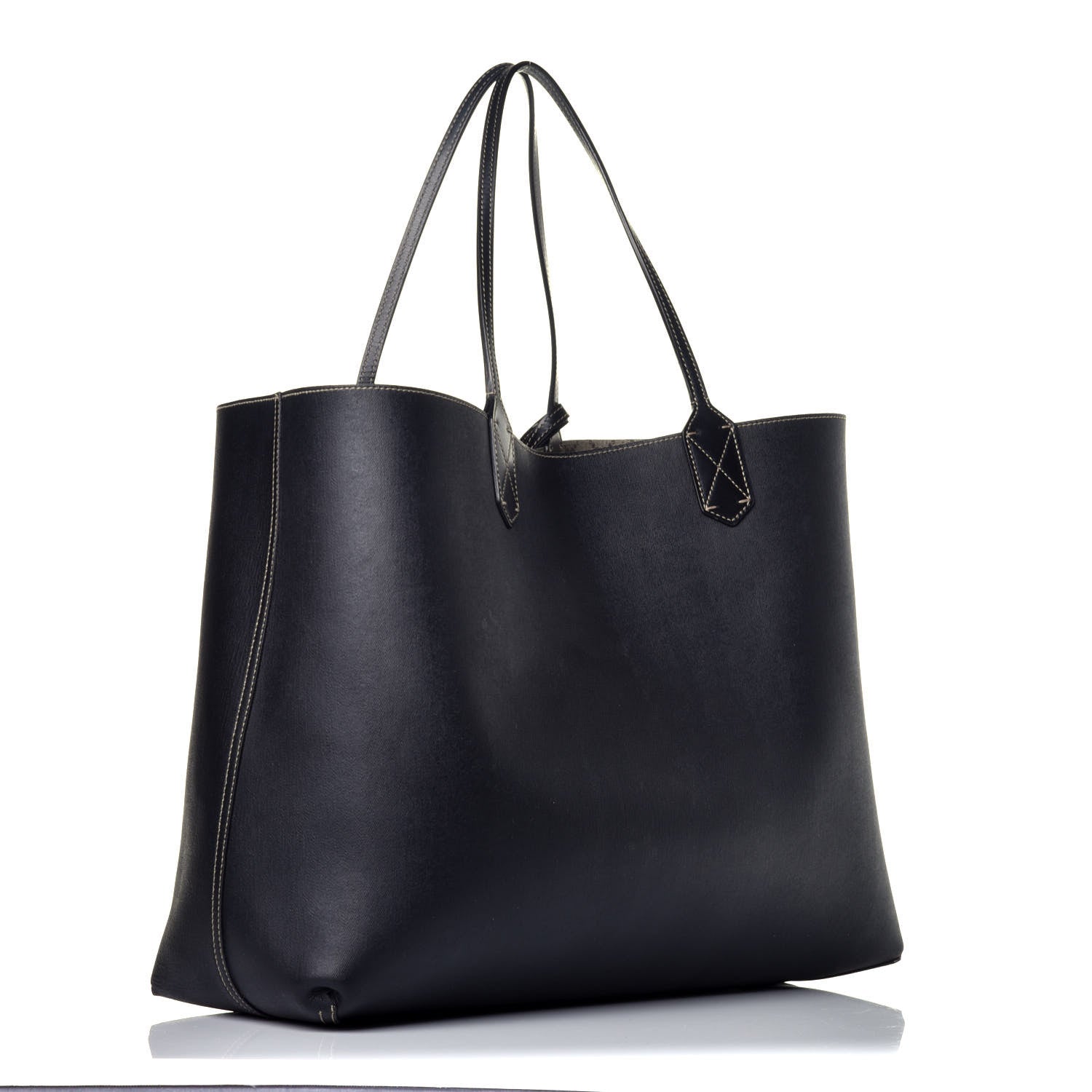 Gucci GG Supreme Monogram Large Reversible Tote Beige Black 6 of 17