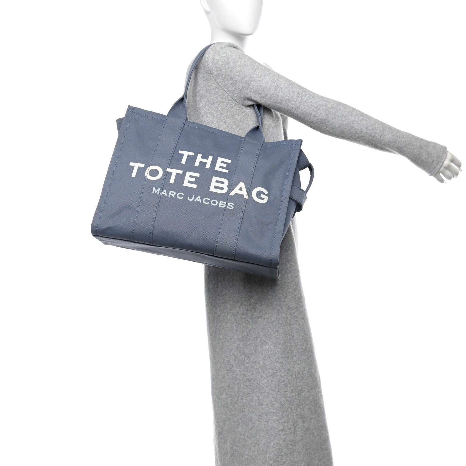 Marc Jacobs Canvas Large Summer Tote Bag Blue Shadow 2 of 10