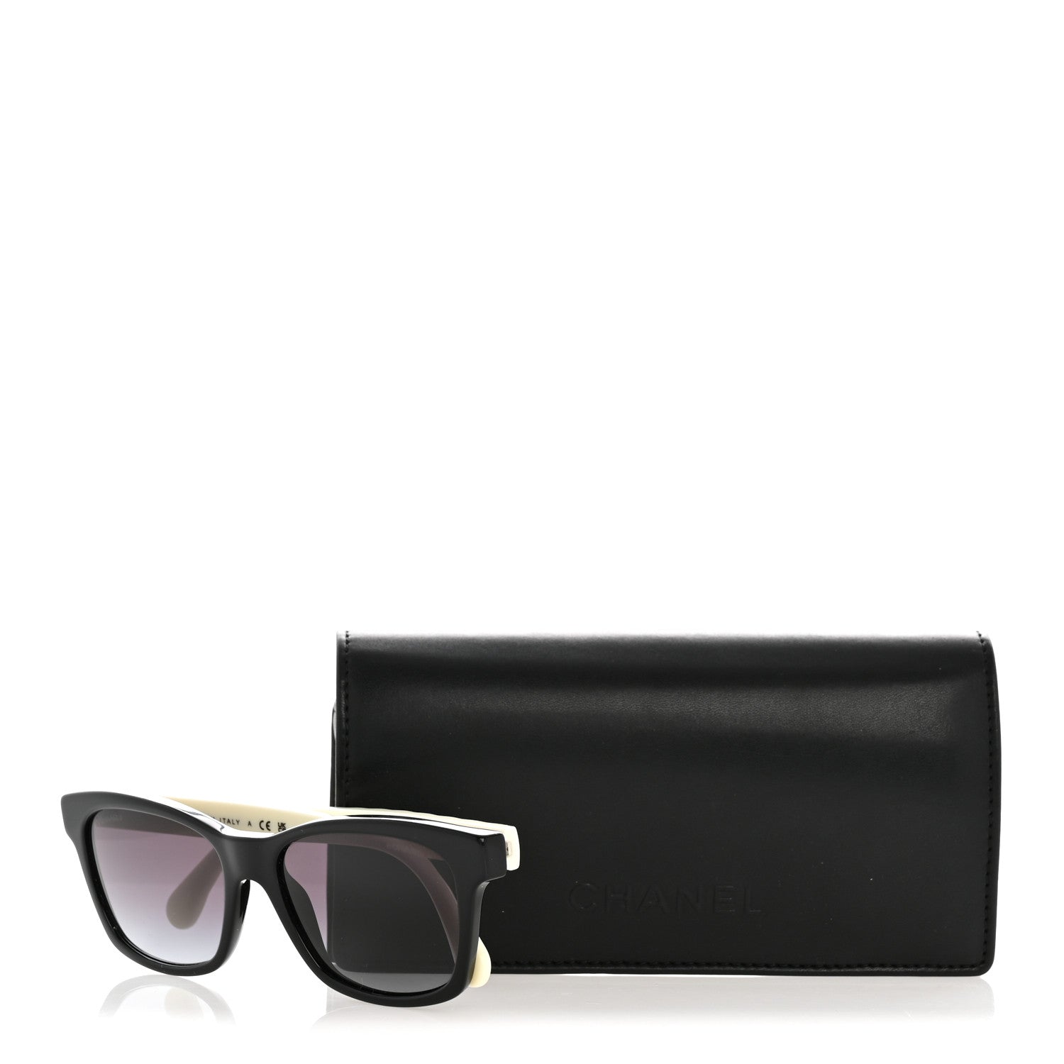 Chanel Acetate Quilted CC Square Sunglasses 5484 White Black 8 of 8