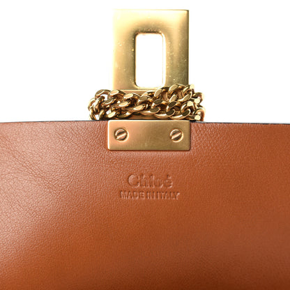 Chloe Calfskin Suede Rainbow Patchwork Drew Shoulder Bag Caramel 8 of 10