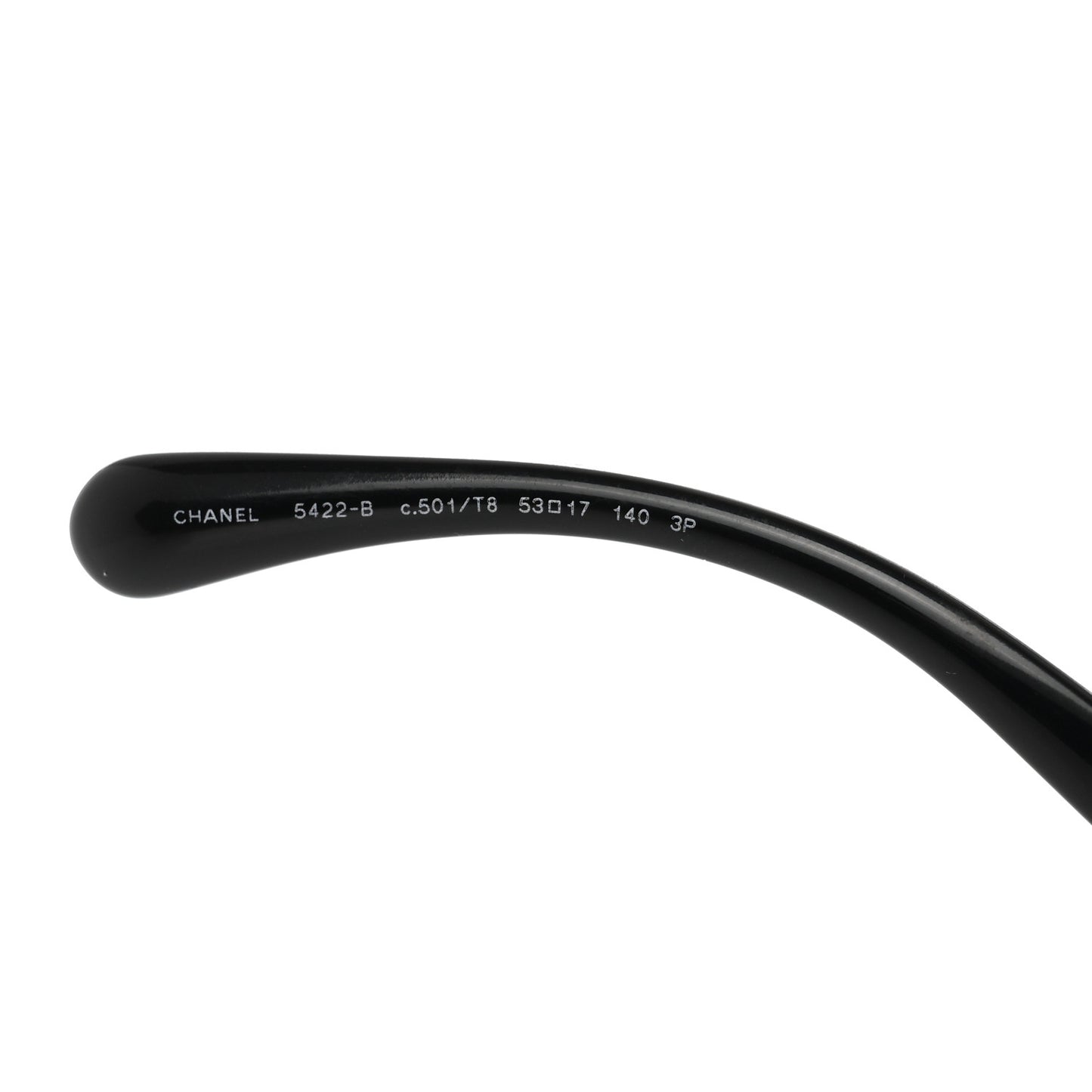 Acetate Strass Polarized Square Sunglasses 5422-B Black