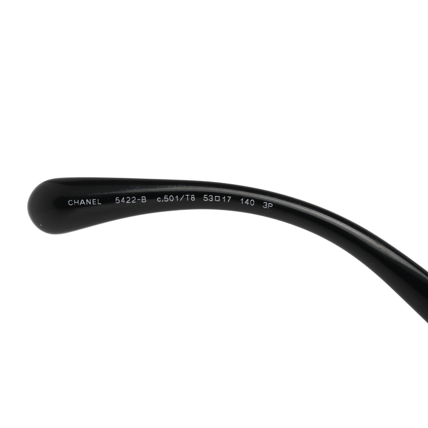 Chanel Acetate Strass Polarized Square Sunglasses 5422-B Black 5 of 8