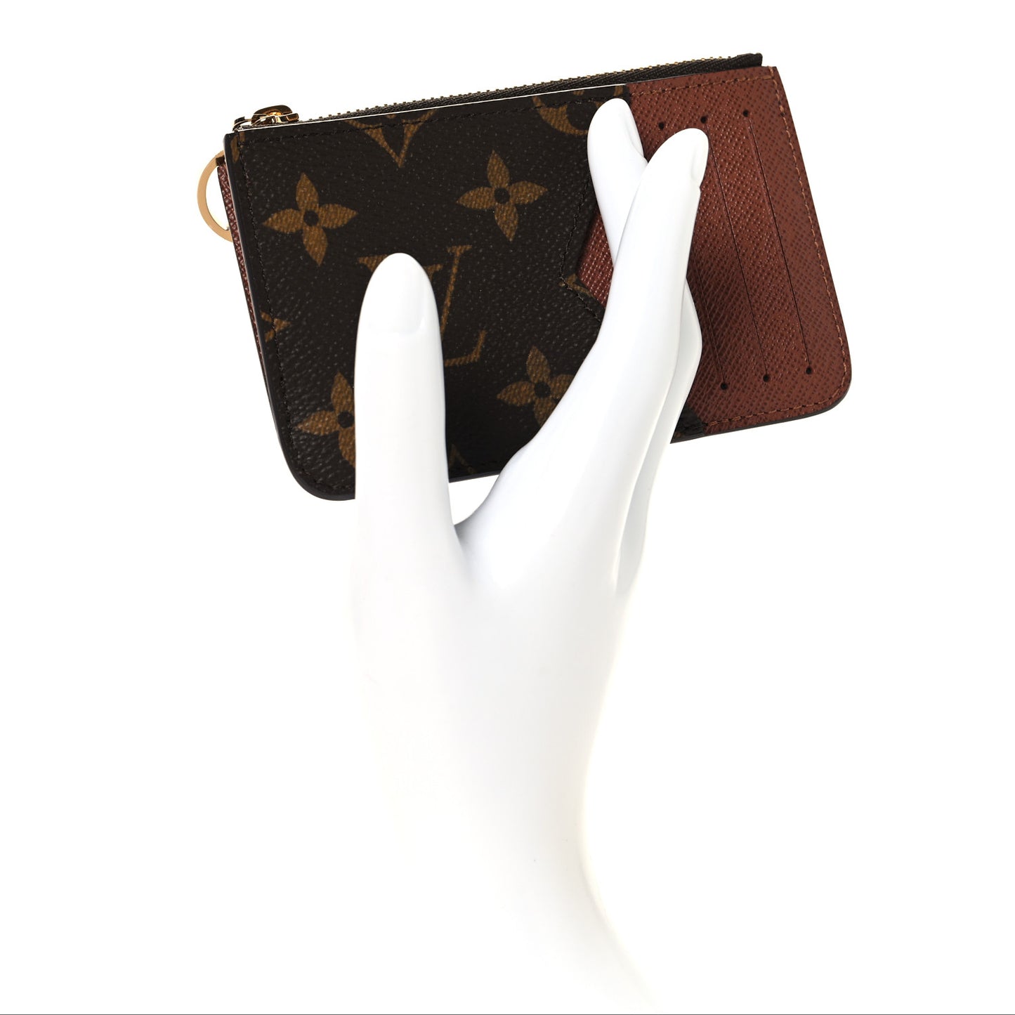 Monogram Zipped Romy Card Holder