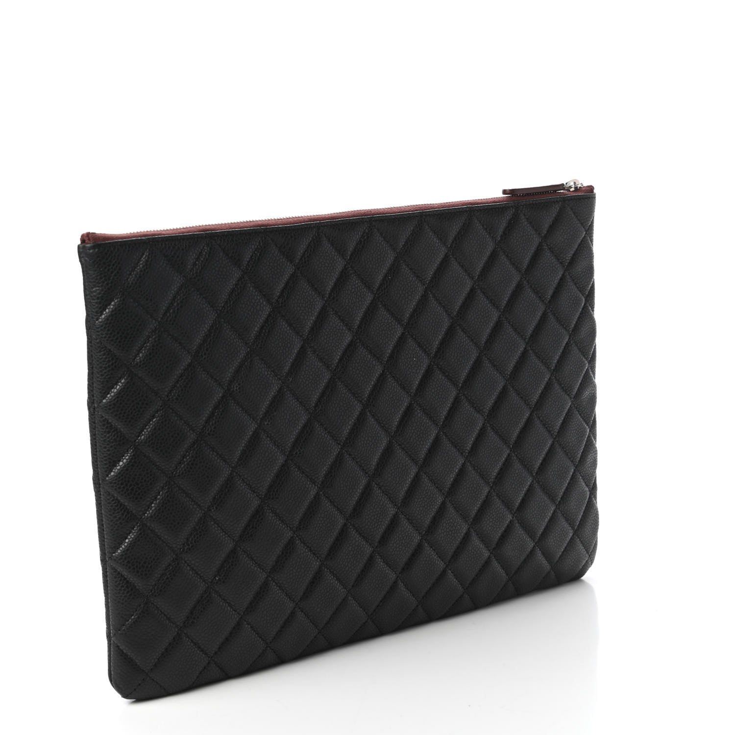 Chanel Caviar Quilted Large Cosmetic Case Black 3 of 10