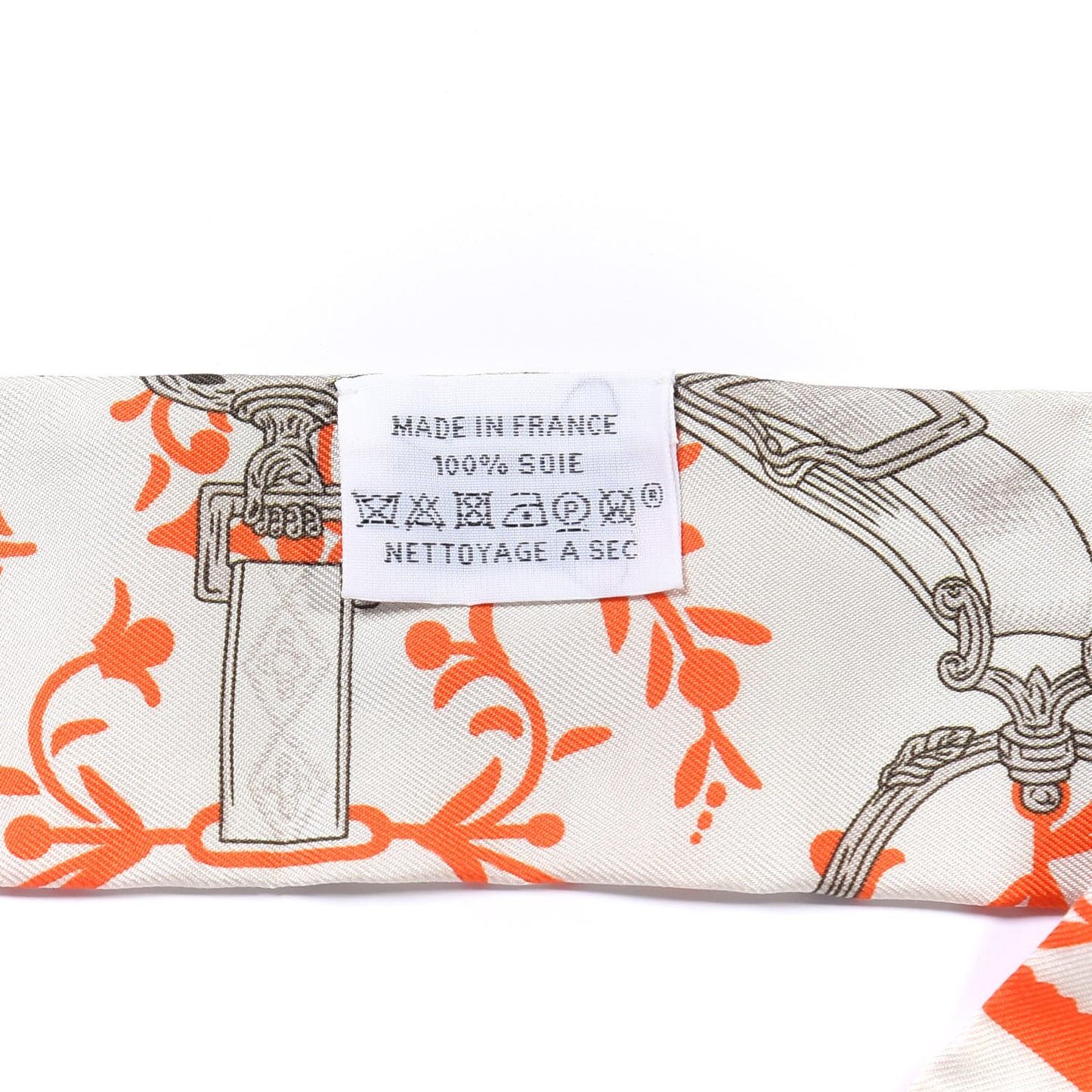 Silk Etriers Remix Twilly Verveine Orange Kaki