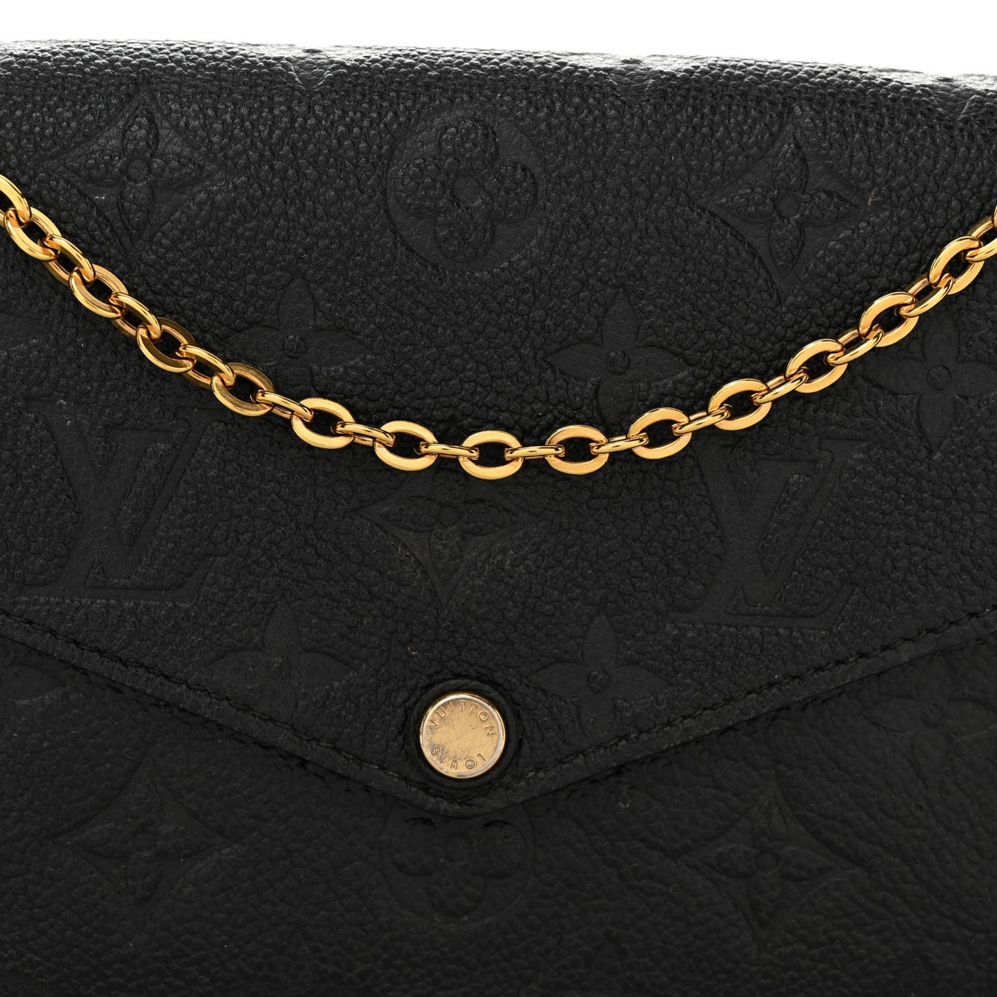 Empreinte Pochette Felicie Chain Wallet Black