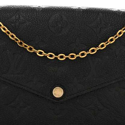 Louis Vuitton Empreinte Pochette Felicie Chain Wallet Black 8 of 11