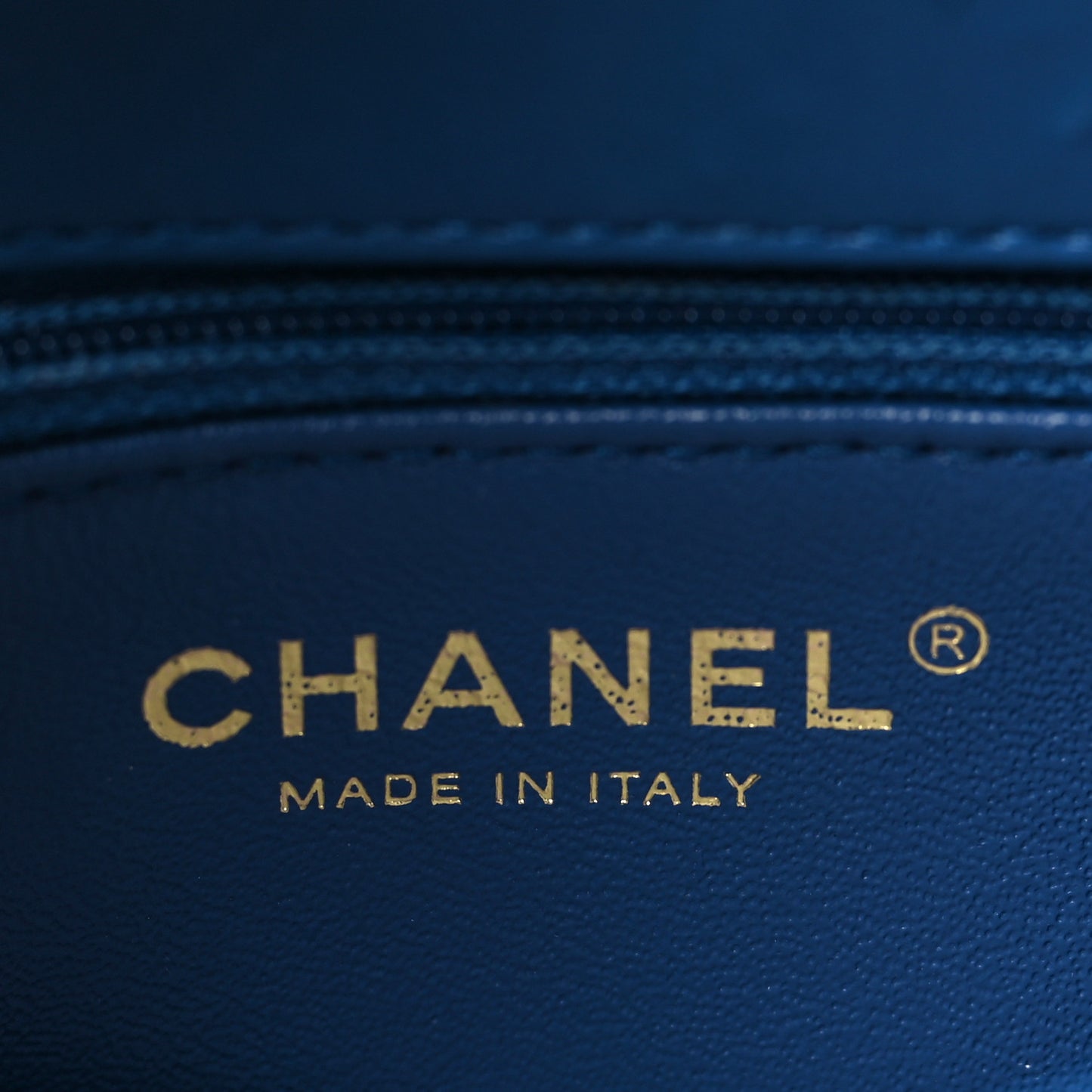 Lambskin Quilted Medium Trendy CC Flap Blue