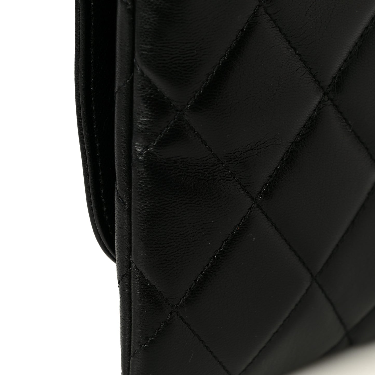 Goatskin Quilted Timeless CC Clutch Black