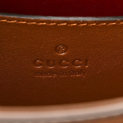 Gucci GG Supreme Monogram Calfskin Small Padlock Chain Shoulder Bag Beige Ebony Brown Sugar 6 of 10