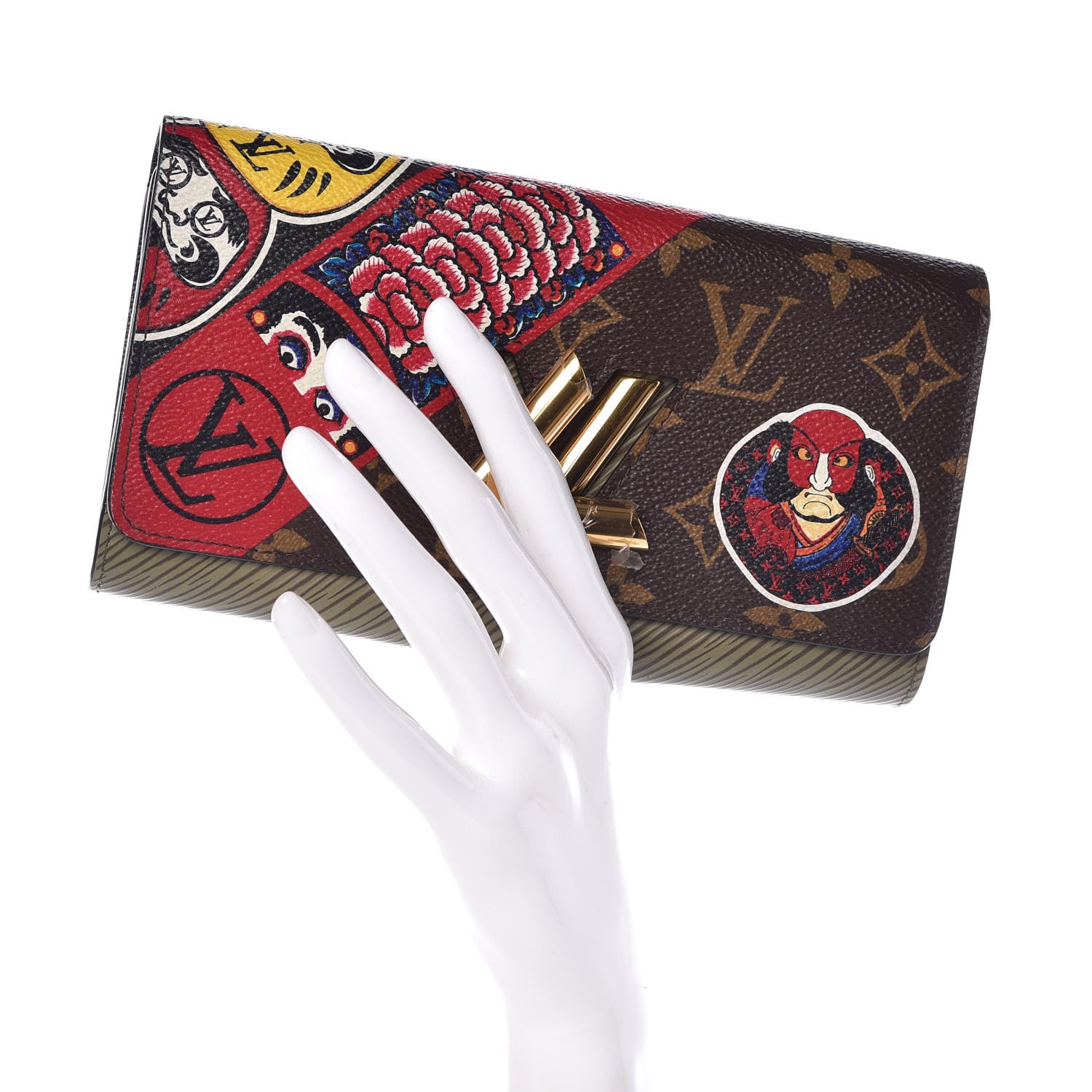 Louis Vuitton Monogram Epi Kabuki Twist Wallet 2 of 8