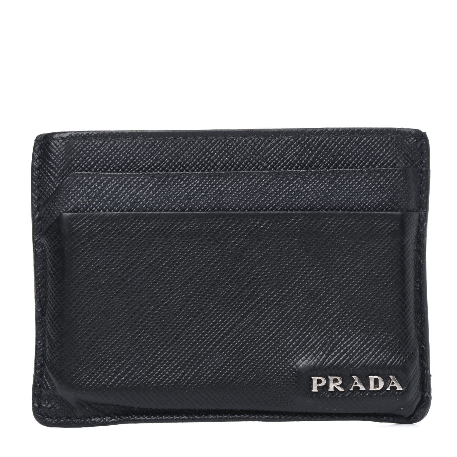 Prada Saffiano Card Holder Black 1 of 6