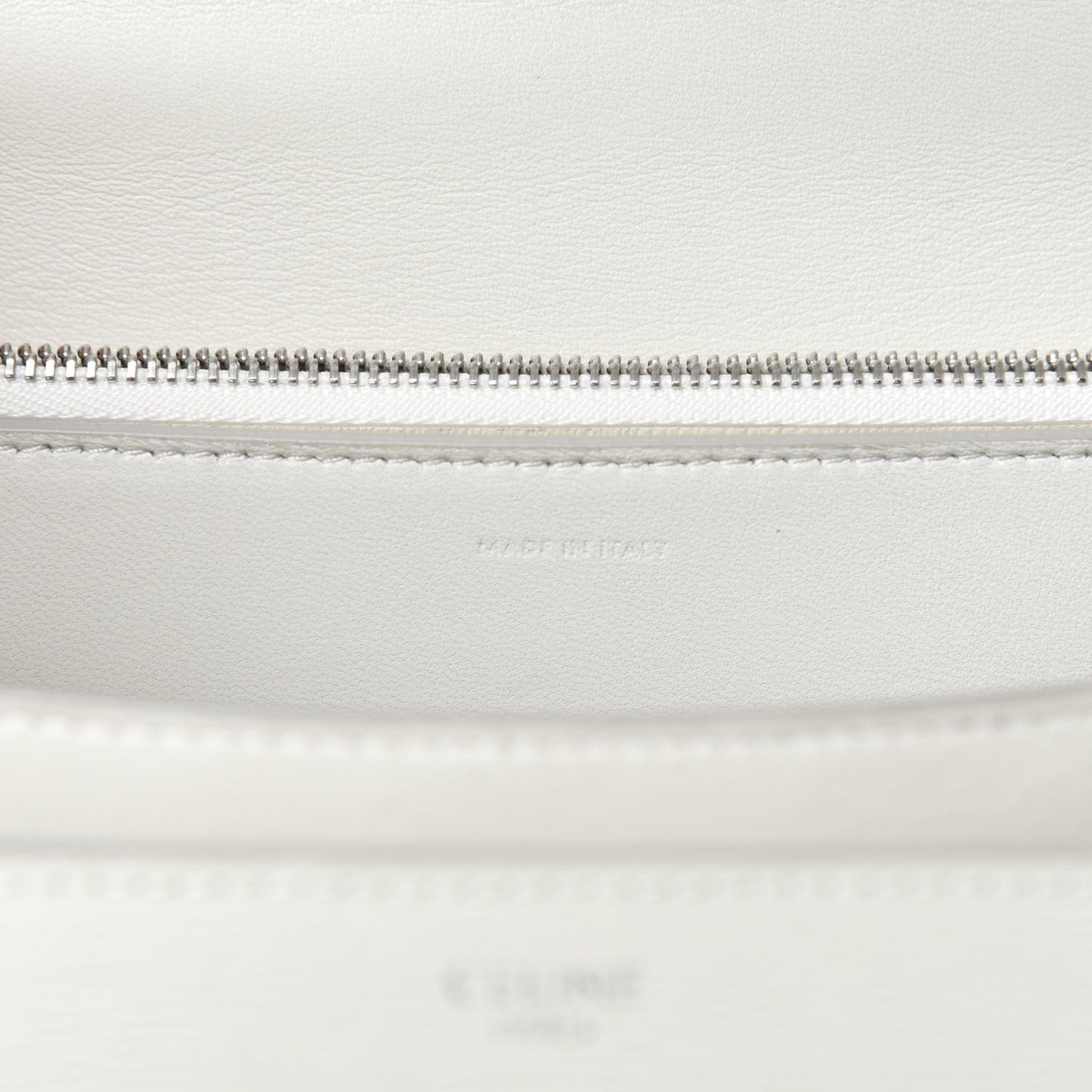 Liege Calfskin Medium Classic Box Flap Bag White