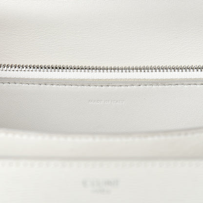 Celine Liege Calfskin Medium Classic Box Flap Bag White 9 of 10