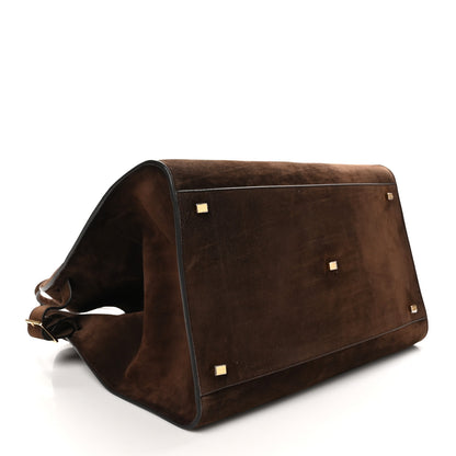 The Row Suede Calfskin Soft Margaux 17 Mocha 4 of 9