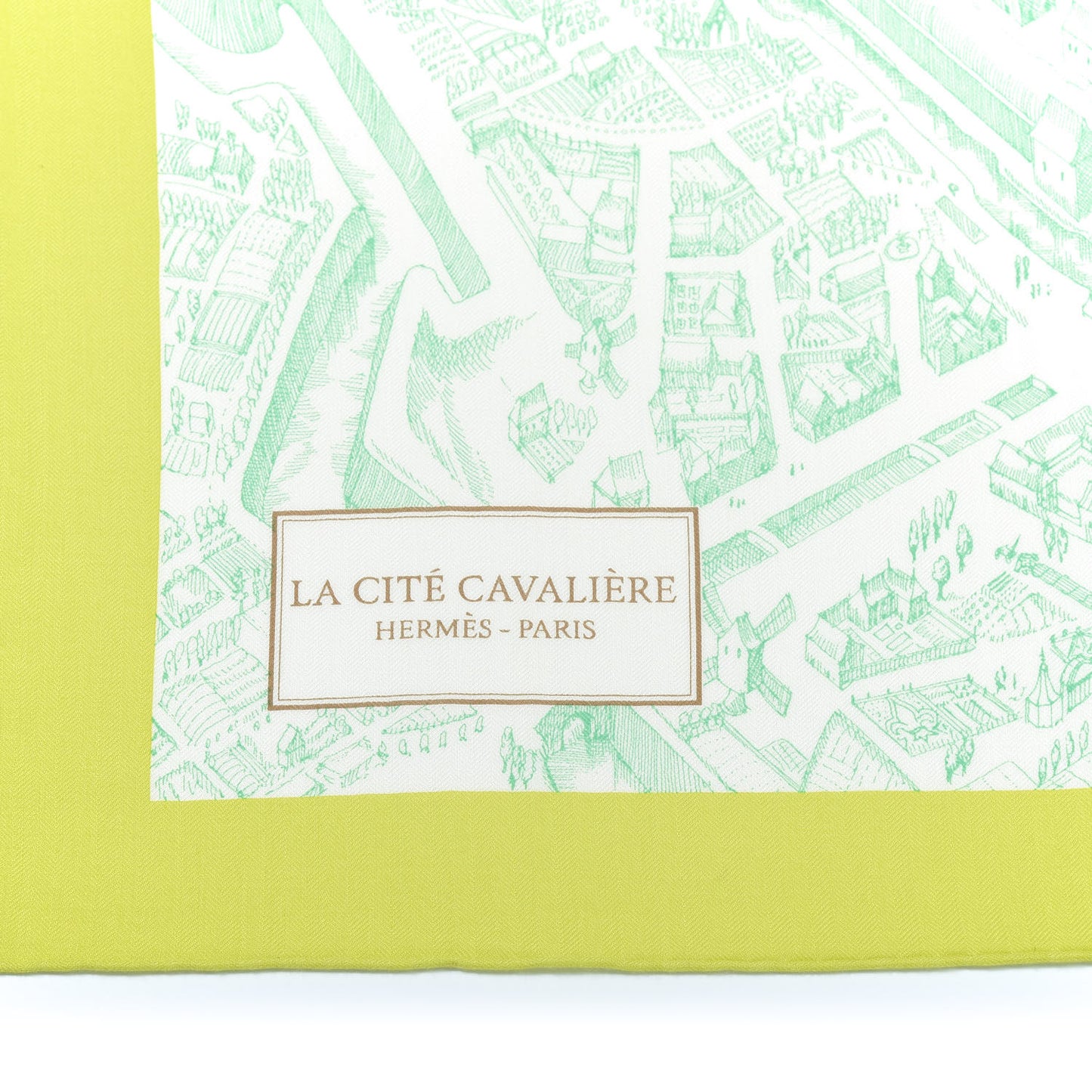 Cashmere Silk La Cite Cavaliere Shawl 140 Vert Fluo Vert D'eau