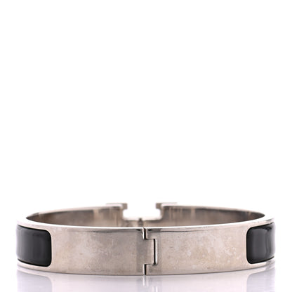 Hermes Enamel Narrow Clic Clac H Bracelet PM Black 3 of 4