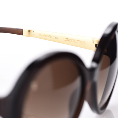 Louis Vuitton Petit Soupcon Rond Sunglasses Z0490W Brown Glitter 5 of 9