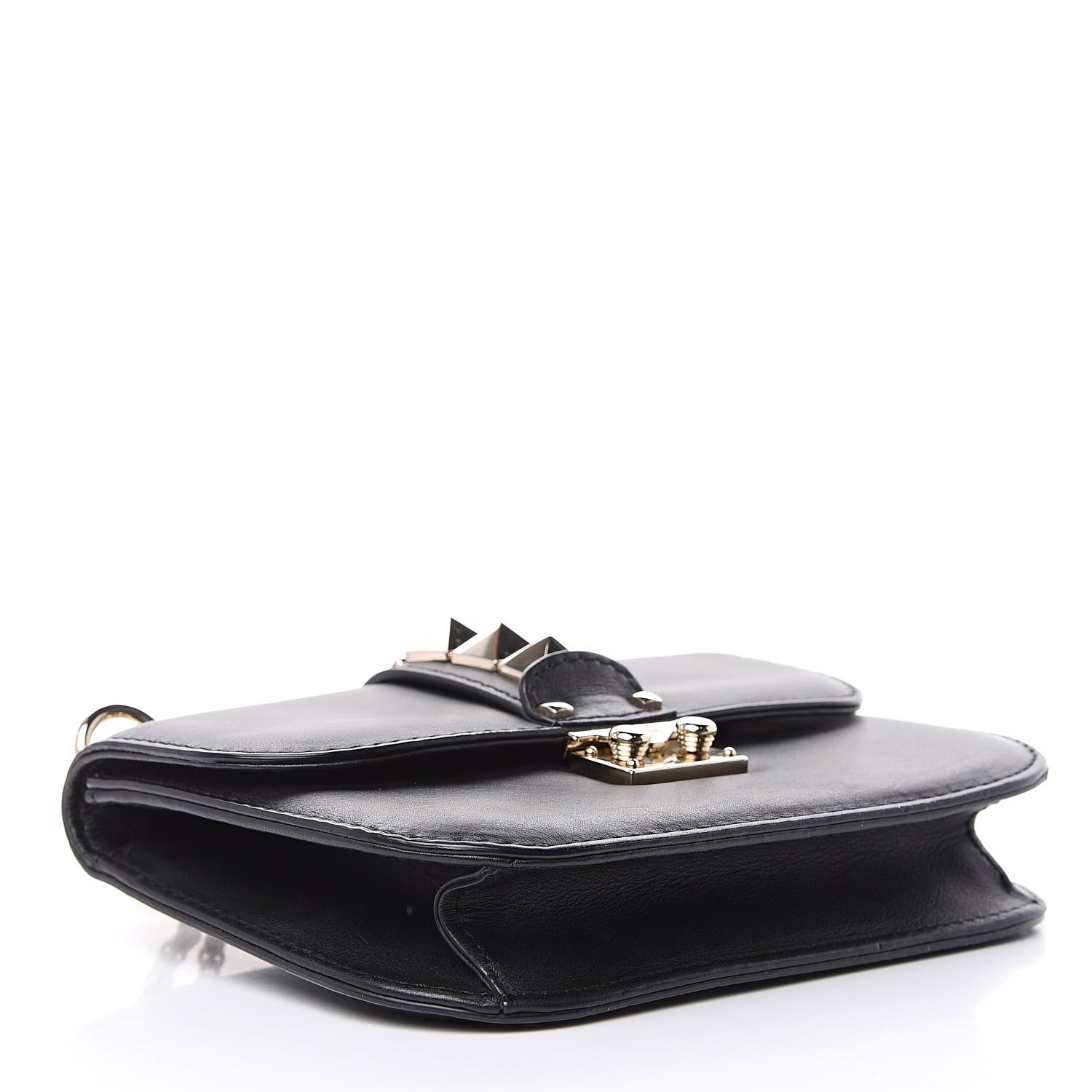 Valentino Garavani Vitello Small Glam Lock Rockstud Flap Black 4 of 13