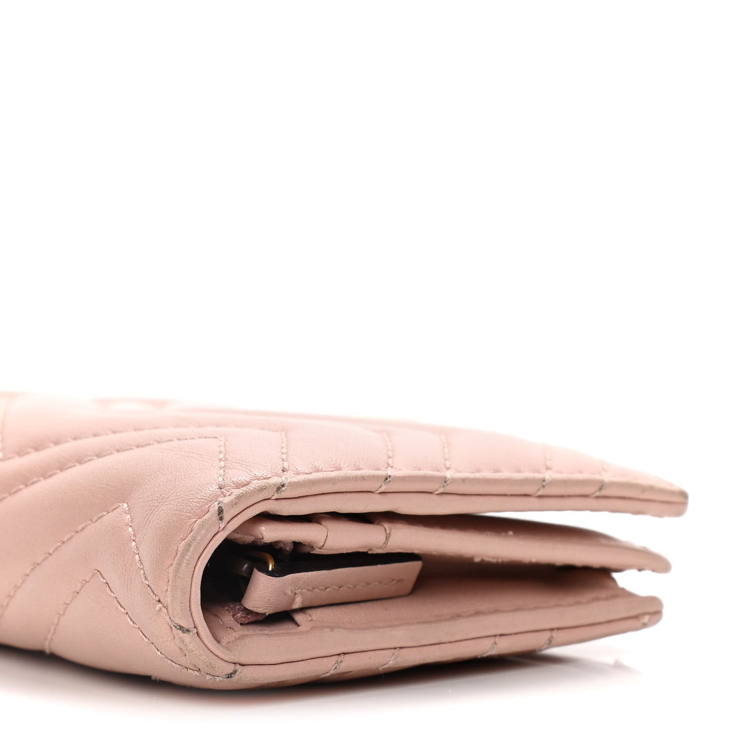 Calfskin Matelasse GG Marmont Card Case Wallet Perfect Pink