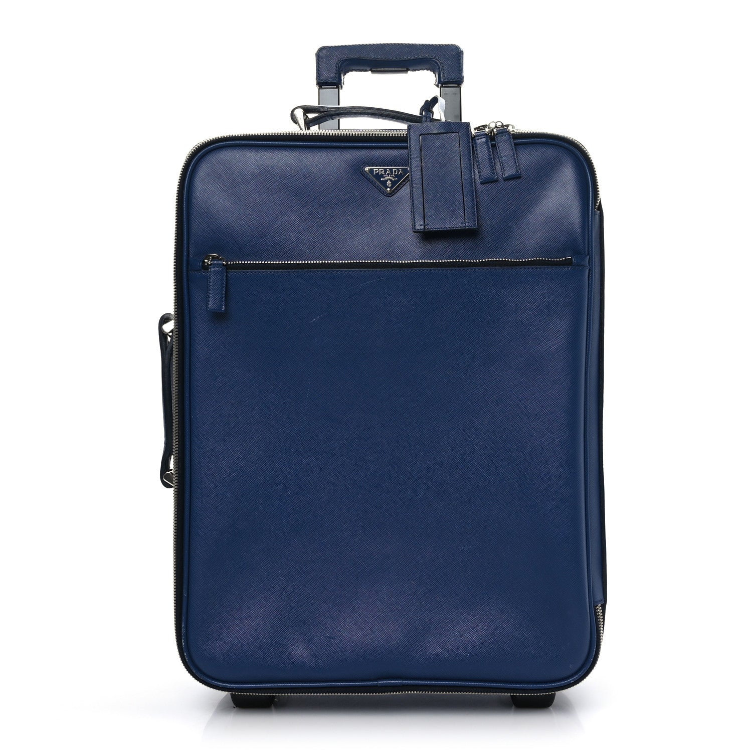 Prada Saffiano Travel Trolley Luggage Bluette 1 of 12