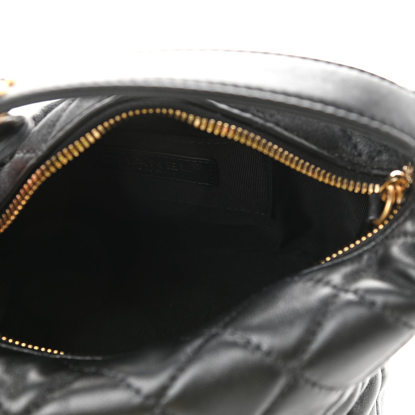 Lambskin Quilted Small Perfect Meeting Hobo Black