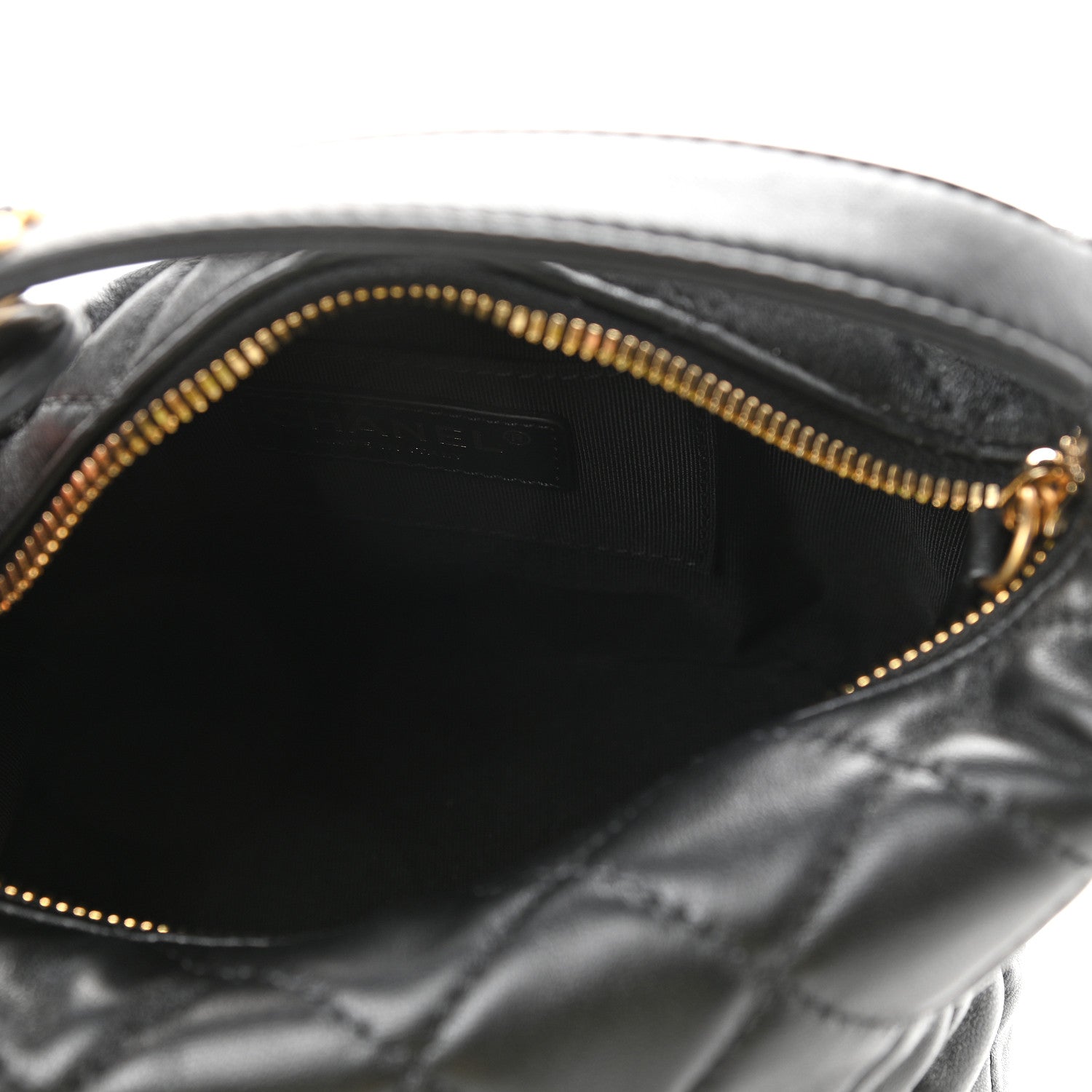 Chanel Lambskin Quilted Small Perfect Meeting Hobo Black 5 of 9