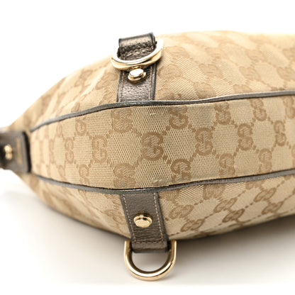 Gucci Monogram Medium Abbey D Ring Hobo Gold 9 of 11