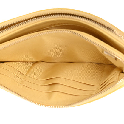 Chanel Caviar Quilted Small Clutch With Chain Yellow 6 of 13