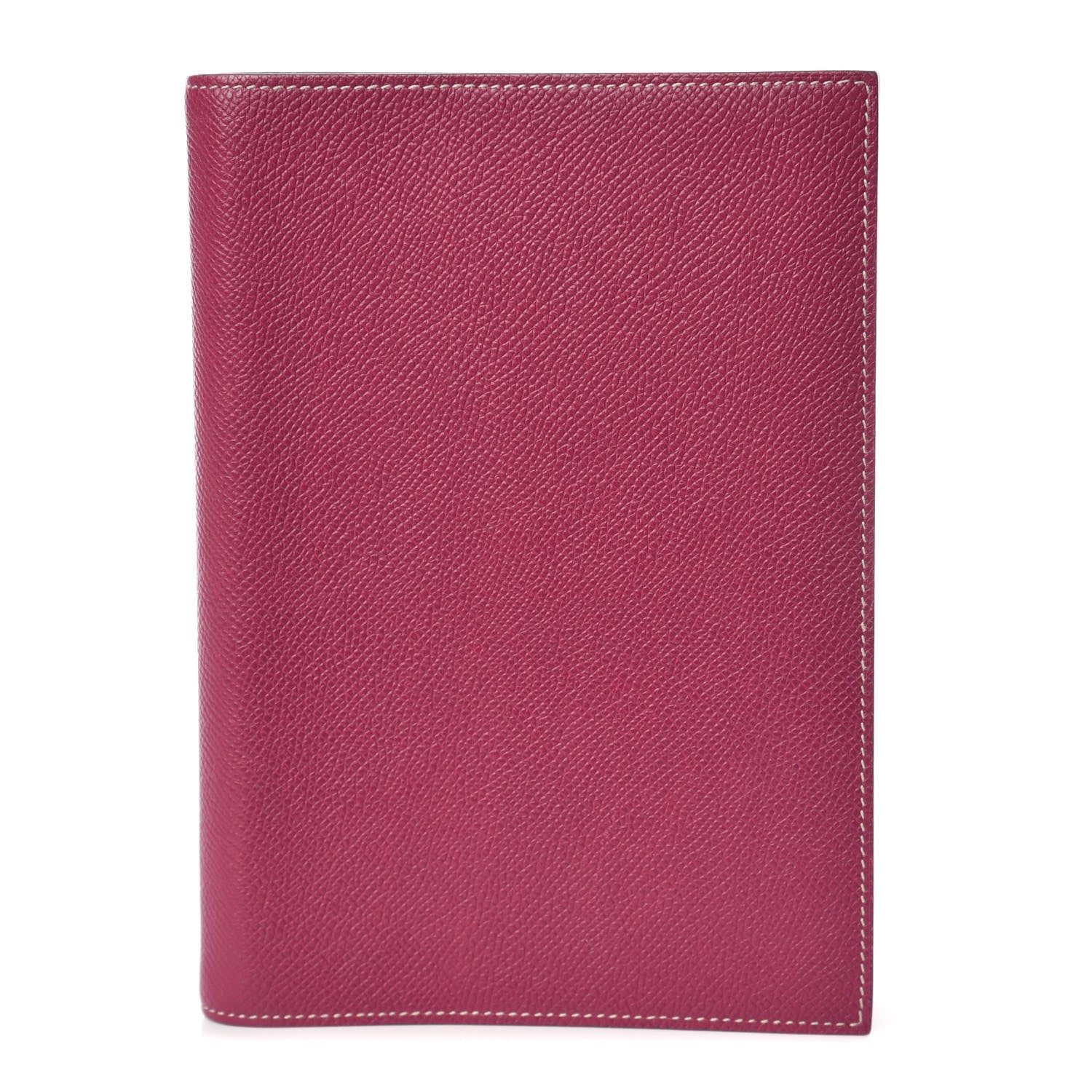 Hermes Epsom Bi-Color Globe Trotter Agenda Cover GM Tosca Rose Tyrien 1 of 12