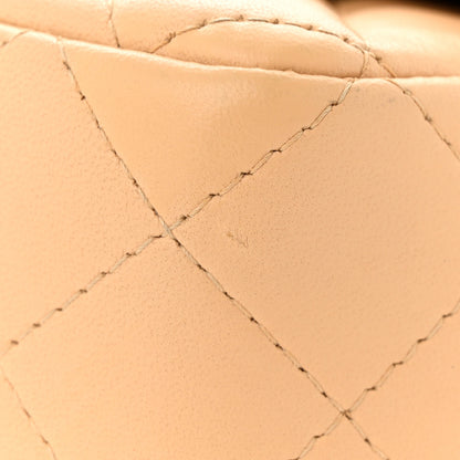 Chanel Lambskin Quilted Mini Rectangular Flap Beige 11 of 12
