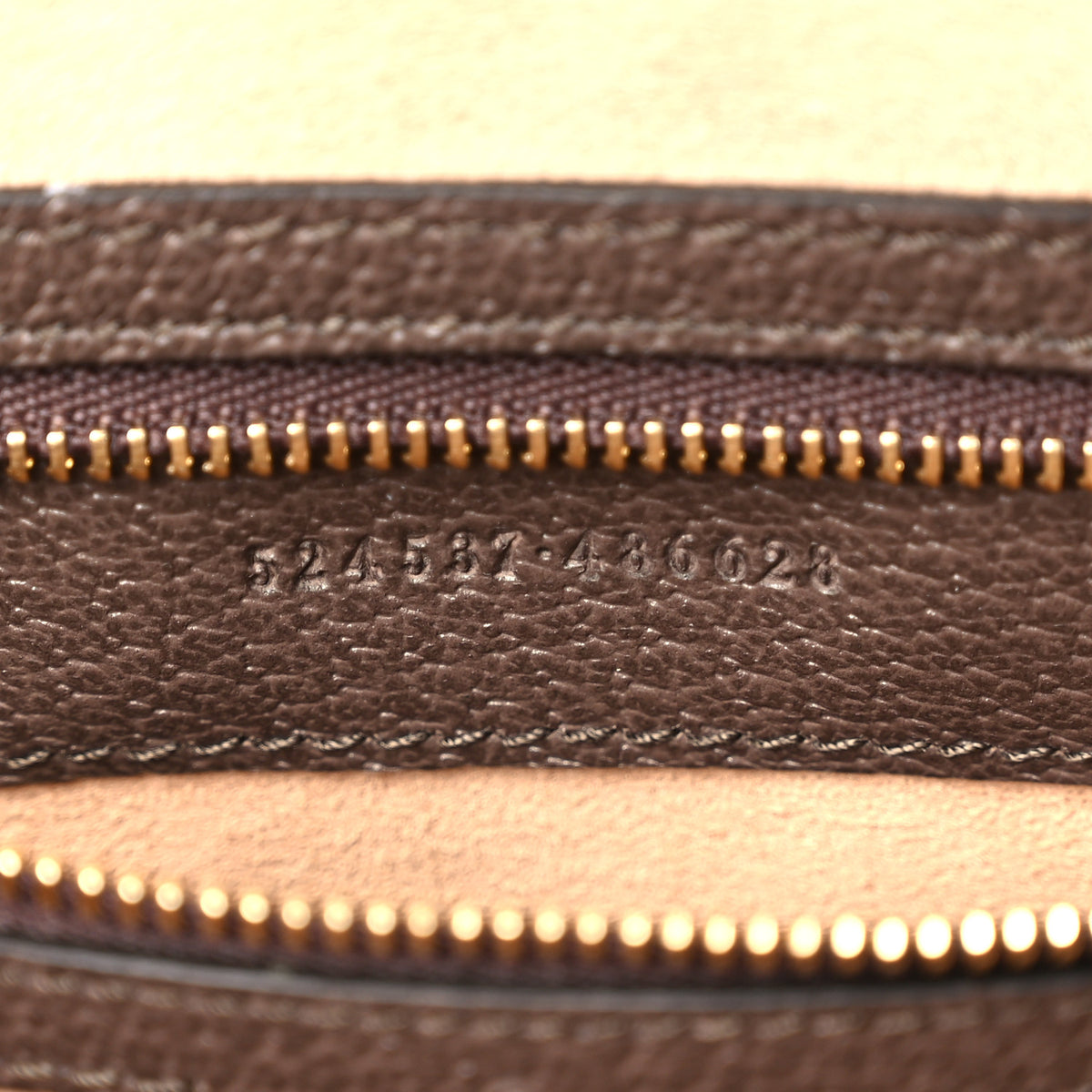 GG Supreme Monogram Web Medium Ophidia Tote Bag Brown