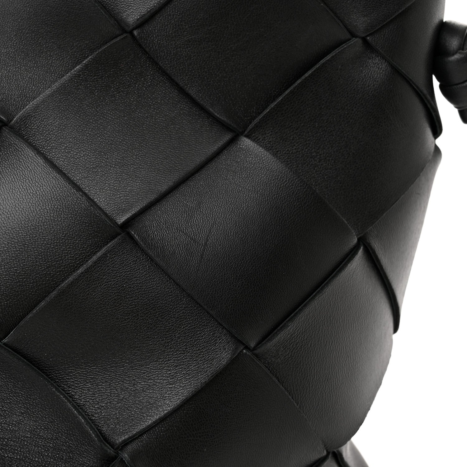 Bottega Veneta Nappa Maxi Intrecciato Clasp Bucket Bag Black 12 of 13