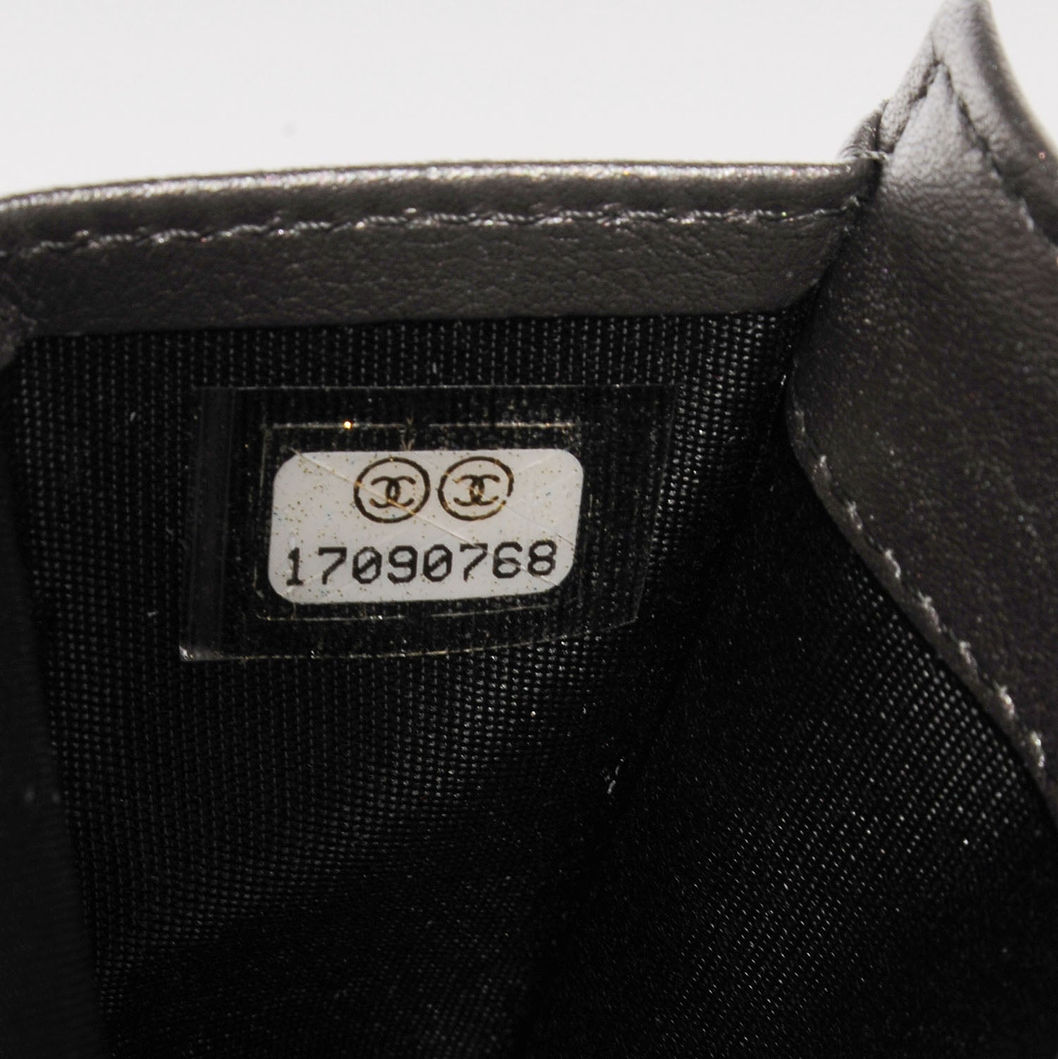 Chanel Caviar Yen Wallet Dark Silver 8 of 9