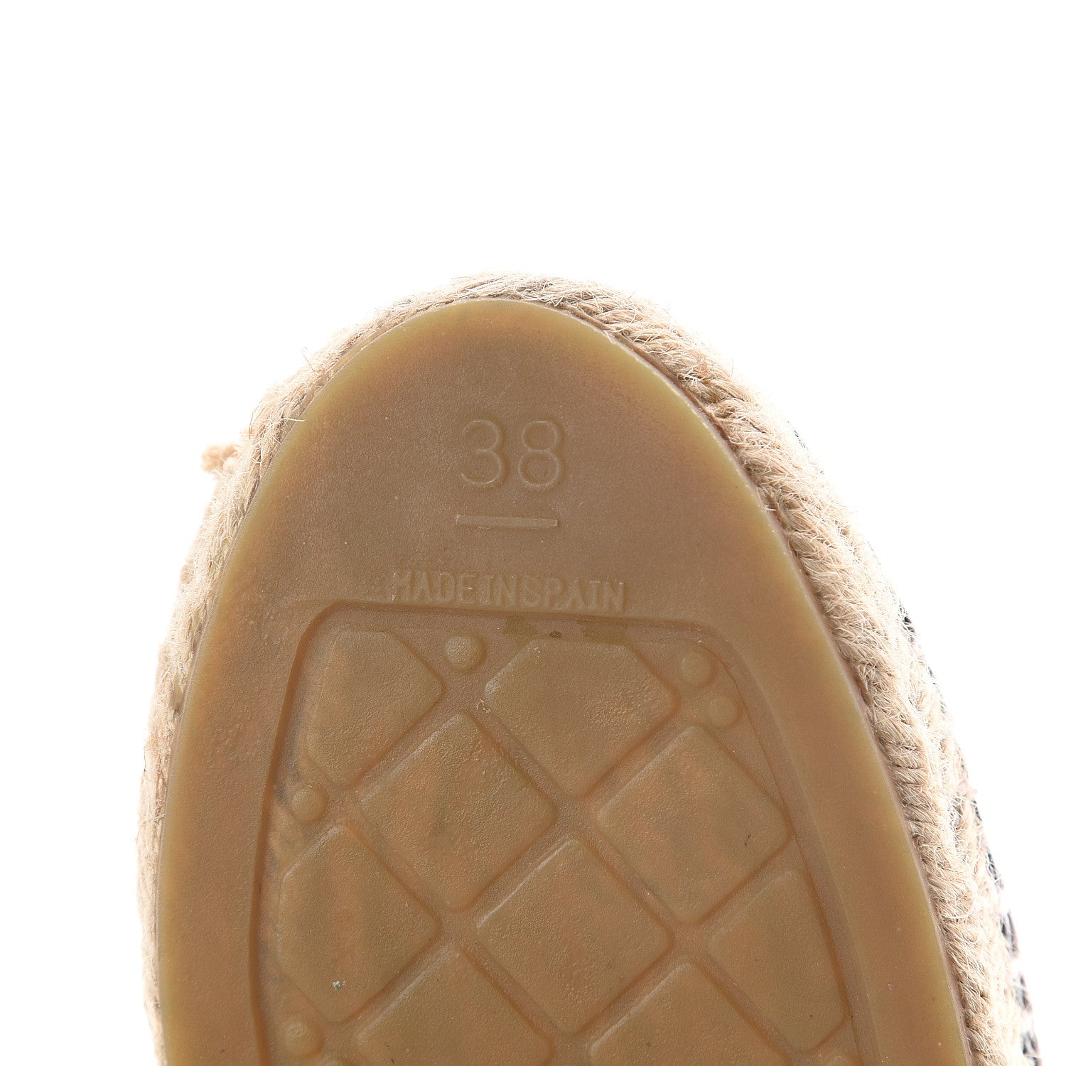 Chanel Lambskin CC Espadrilles 38 Black 6 of 7