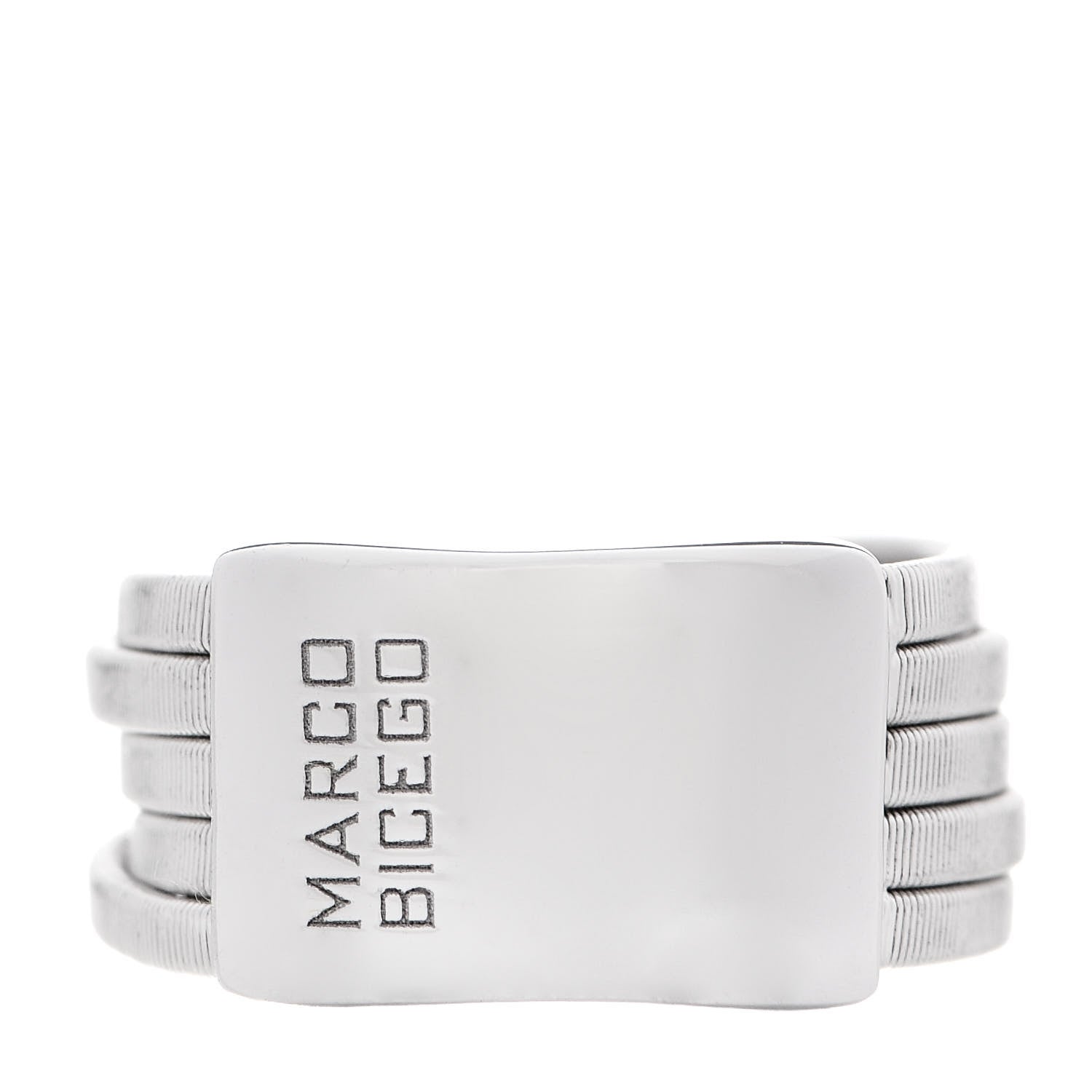 Marco Bicego 18K White Gold Masai Five Strand Ring 51 5.75 2 of 3
