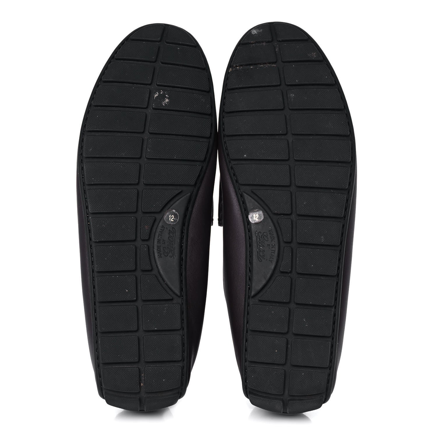 Gucci Calfskin Miro Soft Microguccissima Mens Driver Loafers 12 Dark Brown 5 of 11