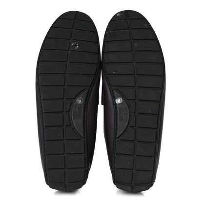 Gucci Calfskin Miro Soft Microguccissima Mens Driver Loafers 12 Dark Brown 5 of 11