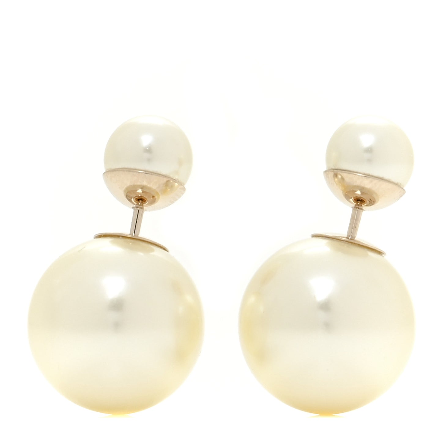 Pearl Mise En Dior Tribal Earrings Gold
