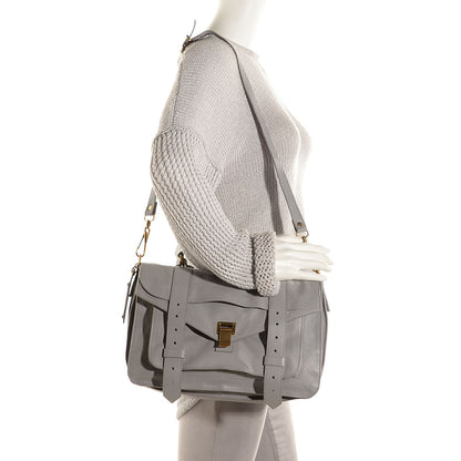 Proenza Schouler Lambskin Medium PS1 Satchel Concrete Grey 2 of 13