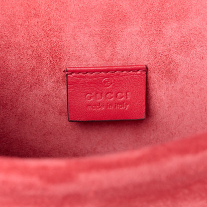 Gucci GG Supreme Monogram Suede Crystal Small Dionysus Shoulder Bag Beige Ebony Vulcanic Red 6 of 10
