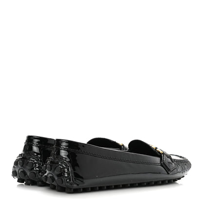 Louis Vuitton Patent Calfskin Oxford Loafers 38 Black 4 of 7